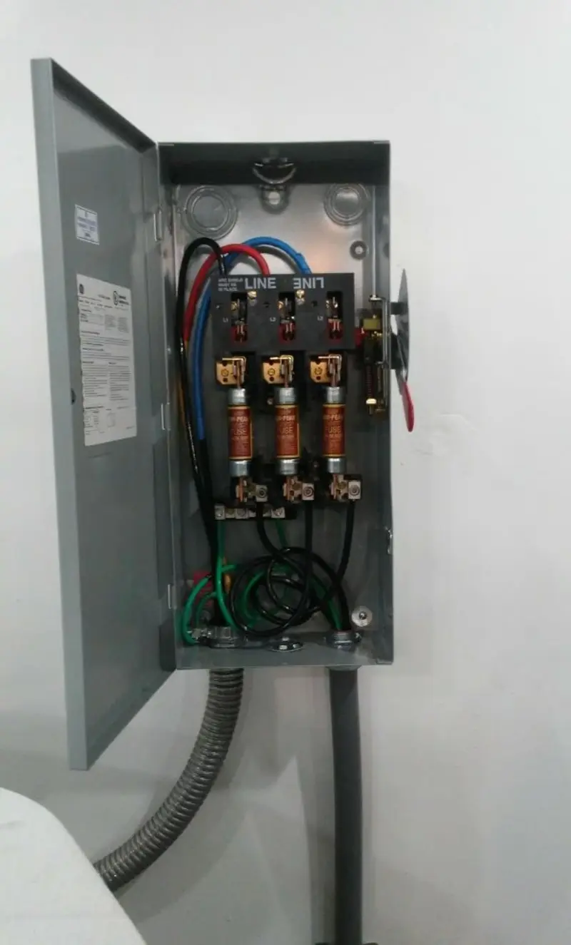 Three-phase disconnect switch installed for Electrical Wiring & Rewiring in Bedford Heights