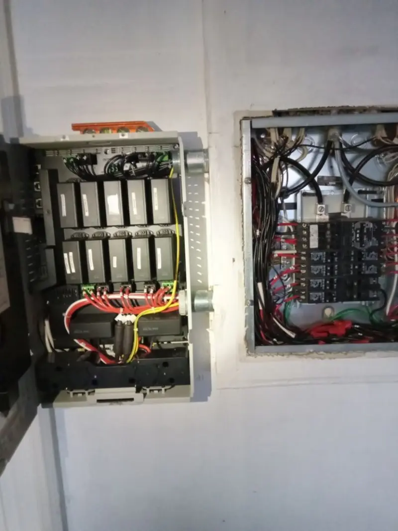 Electrical panel upgrade completed for Security Camera Wiring in Bedford Heights